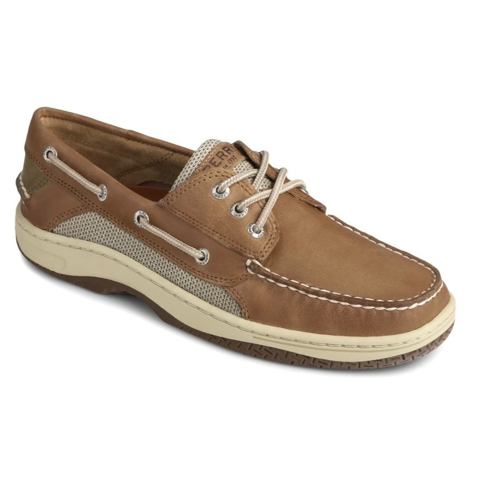 Sperry Topsider Men's 11.5 Billfish 3 Eye Boat Loafers Leather Shoes Preppy New - Picture 4 of 16